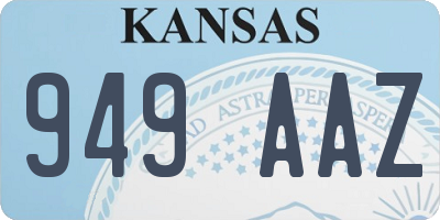 KS license plate 949AAZ