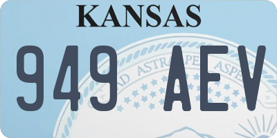 KS license plate 949AEV