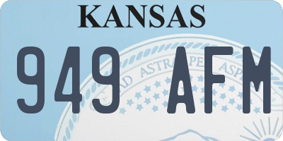 KS license plate 949AFM