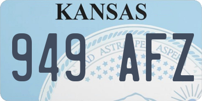 KS license plate 949AFZ