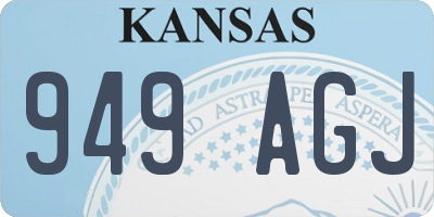 KS license plate 949AGJ