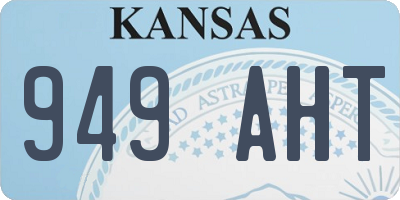 KS license plate 949AHT