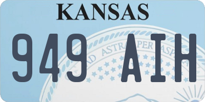 KS license plate 949AIH