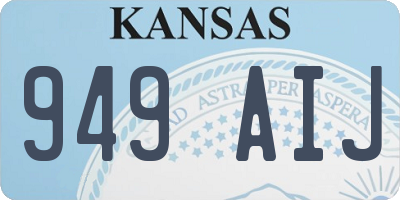 KS license plate 949AIJ