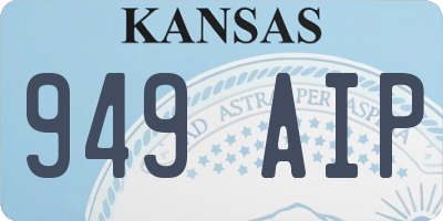 KS license plate 949AIP