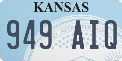 KS license plate 949AIQ