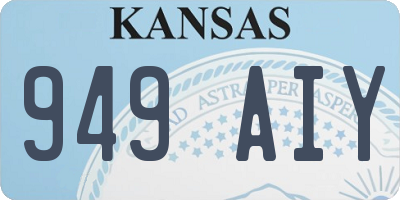 KS license plate 949AIY