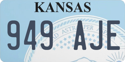 KS license plate 949AJE