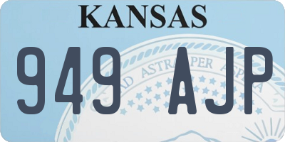 KS license plate 949AJP