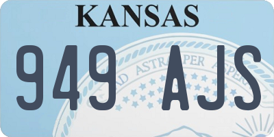 KS license plate 949AJS