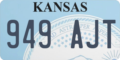 KS license plate 949AJT
