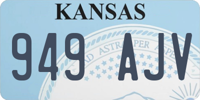 KS license plate 949AJV