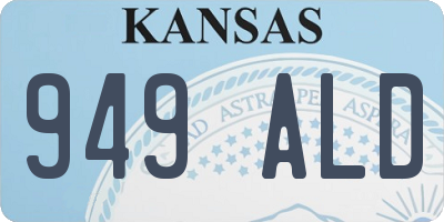 KS license plate 949ALD