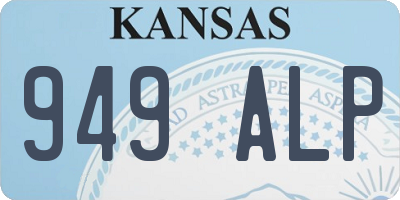 KS license plate 949ALP