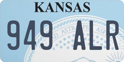 KS license plate 949ALR