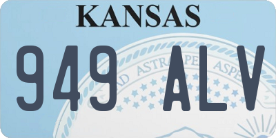 KS license plate 949ALV