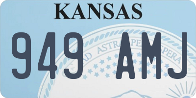 KS license plate 949AMJ