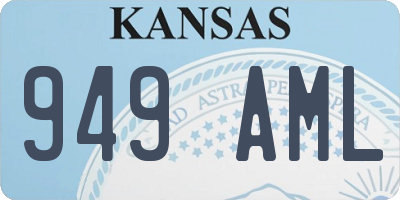 KS license plate 949AML