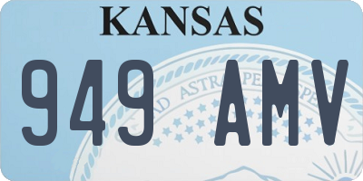 KS license plate 949AMV