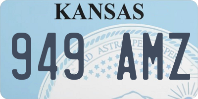 KS license plate 949AMZ