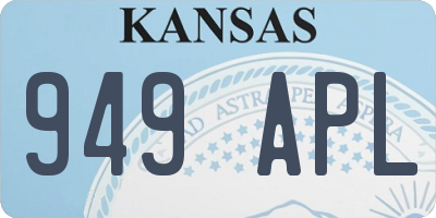 KS license plate 949APL