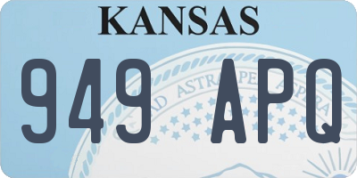 KS license plate 949APQ