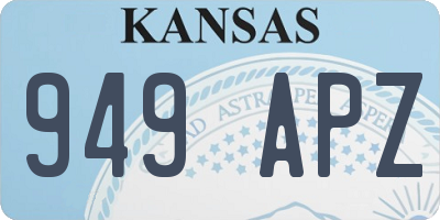 KS license plate 949APZ