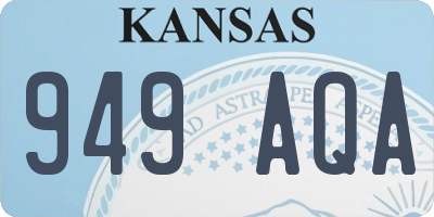 KS license plate 949AQA