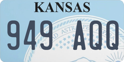 KS license plate 949AQQ