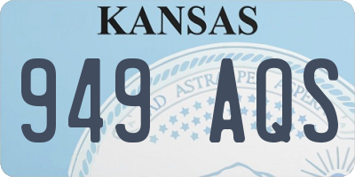 KS license plate 949AQS