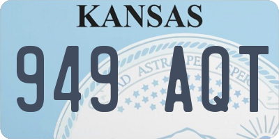 KS license plate 949AQT