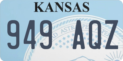 KS license plate 949AQZ