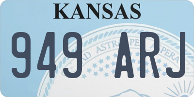 KS license plate 949ARJ