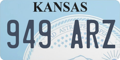 KS license plate 949ARZ