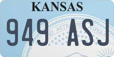 KS license plate 949ASJ