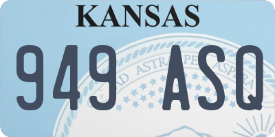 KS license plate 949ASQ