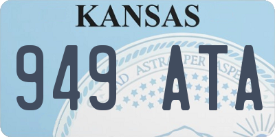 KS license plate 949ATA