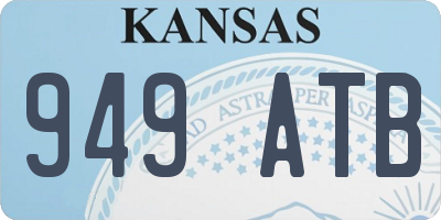 KS license plate 949ATB