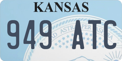KS license plate 949ATC