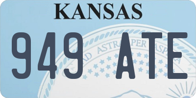 KS license plate 949ATE
