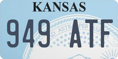 KS license plate 949ATF