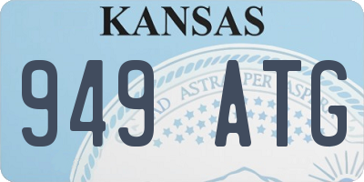 KS license plate 949ATG
