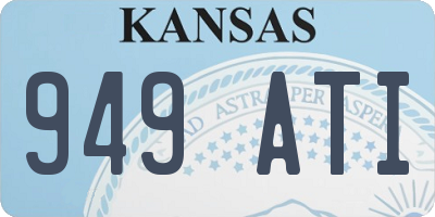 KS license plate 949ATI