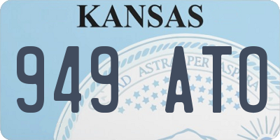 KS license plate 949ATO