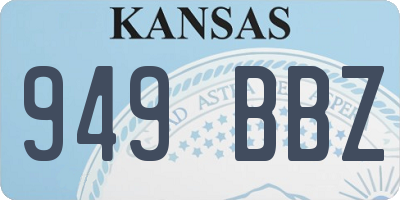 KS license plate 949BBZ