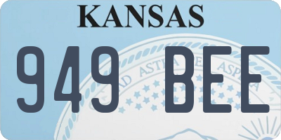KS license plate 949BEE