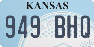 KS license plate 949BHQ
