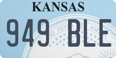 KS license plate 949BLE