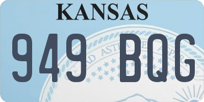 KS license plate 949BQG