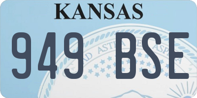 KS license plate 949BSE